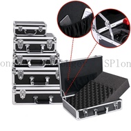 Portable Aluminium Carry Case Hardware Tool Box Large Instrument Safety Equipment Storage Box Electrician With Lock Sponge Suitcase Toolbox