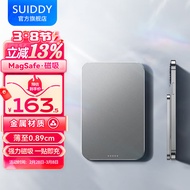 SUIDDY 苹果Magsafe磁吸无线充电宝超薄小巧无线快充移动电源适用苹果15ProMax/14/13/12 深空灰