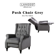 LANCCO Sofas Push Back Recliner Lounge Chair Arm Chairs Furniture Wing Chairs Modern Scandinavian So