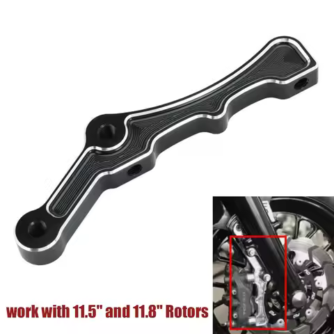 Radial Front Dual Brake Caliper Bracket Clip Fit 11.5" 11.8" Brake Rotors For Harley Touring Dyna So