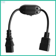 CRE C14 Power Cable with Switch IEC 320 C14 to C13 Extension Cord On  Short Wires