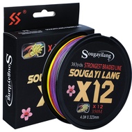 Sougayilang X12 สายเอ็นตกปลา12 Strands สายเกลียวPE สายความแข็งแรงสูง ป้องกันการกัดกร่อนและน้ำเค็มPro