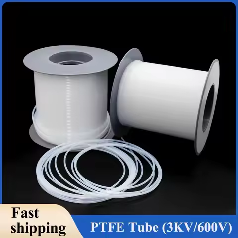 1/3/5/10M Milk White PTFE Tube For 3D Printer Parts Pipe ID 0.5 1 2 2.5 3 4 5 6 7 8 10 mm F46 Insula