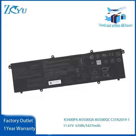 11.61V 63Wh Laptop Battery C31N2019-1 For ASUS VivoBook Pro 14 15 OLED M3401Q K3400PA M3500QA M3500Q