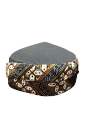 Peci Batik Jogokariyan Motif Pradan Kawung Tanpa Ekor