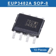 10ชิ้น EUP3482A 3482A SOP-8 EUP3482ADIR1 SOP8 SMD 2A/30V Synchronous Step-เครื่องแปลงลง Chip IC แบบใ