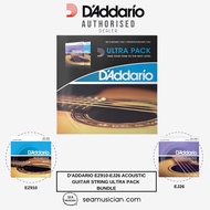 D'ADDARIO EZ910-EJ26 ACOUSTIC GUITAR STRING ULTRA PACK BUNDLE