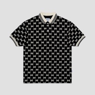 Exhale Tshirt Monogram Regular Polo Black CODE Y9N3