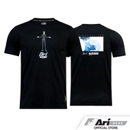 ARI X BLUE LOCK EGO TEE - BLACK/GREY/WHITE เสื้อยืด อาริ BLUE LOCK สีดำ