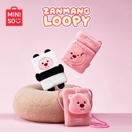 MINISO Loopy Mobile Phone Bag Cute Diagonal Cross Fur Storage Bag Small Bag Pink Super Cute Small Bag Popular Loopy Plush Toy
