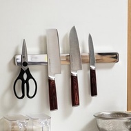 日本霜山 免鑽釘無痕壁掛式304不鏽鋼磁吸刀架(40cm)