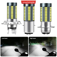 SMARTSIMPLE H4/H6/BA20D/P15D 12V-24V 6000K LED Motorcycle Bulb Motorcycle Headlight 126smd Chips Lam
