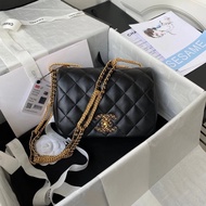 CHANEL22A New Season New Product AS2975 22p Retro Chain Flap Bag Female Bag Chain Bag Messenger Bag 