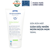 Gel rửa mặt Isis Pharma Teen Derm giảm nhờn ngừa mụn tuýp 150ml