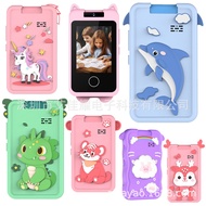 New Children's Mini Mobile Phone Camera Multi-Function Flip 180 Degree Photo Video Big Head Sticker 