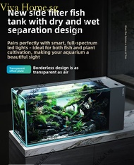 2Nd Generation Side Filter Fish Tank Full Set Home Screen Glass Fish Tank Ecological Fish Tank Aquat