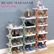 Multi-Layer Foldable Plastic Shoe Rack for Bathroom TARA 3 LAYER AND MAX 5 LAYER