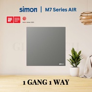 SIMON M7 Series AIR Switch Switches Ultra Thin / Platinum Grey / Frameless / Modern Switch Socket