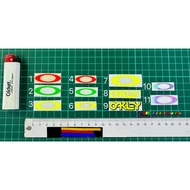 O@key / O / 0@kley Sticker Cutting Florescent & Reflective & Rainbow Colour Designs o 0akley ok ley