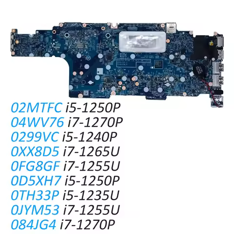 04WV76 02MTFC 0299VC For Latitude 5530 Precision 3570 Laptop Motherboard System Mainboard OnboardCPU