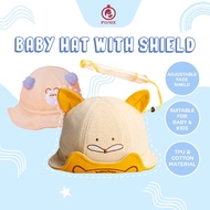 Pome Baby Hat with Face Shield Kids Hat with Face Shield (READY STOCK MSIA)