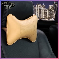 Kereta Kulit Kepala Pilot Cushion Neck Rest Pilot Duduk Bantal leher mobil motif sporty