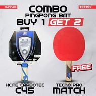 Combo Package Buy 1 Get 2 Table Tennis Ping Pong Bats Sunflex XCITE Carbotec 5000 C45 Competition Ba