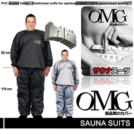 baju sauna suit omg PREMIUM XXL JUMBO pakaian setelan pembakar lemak olahraga jogging gym pria wanita