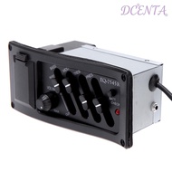 DCENTA 4-Band EQ Equalizer Piezo Pickup EQ-7545R Pre-Amp กีตาร์อะคูสติก Preamp เครื่องขยายเสียงจูนเน