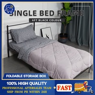 7 MAZZONE Metal Single Bed Frame Iron Bed Frame