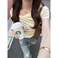 SEVEN | Japan • GRL • Short Drape Top ღ