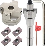 Face Milling Cutter Holder 90 Deg 400R 63-22+R8-FMB22-7/16+APMT1604 Hard Alloy Blade+8mm Spanner+T15