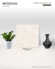 Granit Lantai Atena Marble Series - MERIDIAN Light Ivory 60x60 kw 1