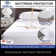 💖Waterproof Bedsheet💖 Waterproof Mattress Protector / Single Queen Size Bed Sheet Protective Cover