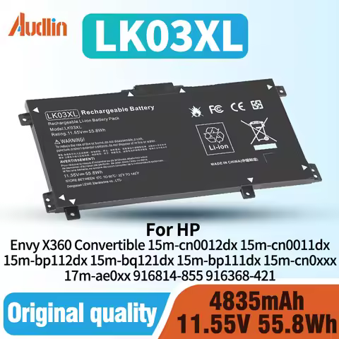 LK03XL Battery for HP Envy X360 Convertible 15m-cn0012dx 15m-cn0011dx 15m-bp112dx 15m-bq121dx 17m-ae