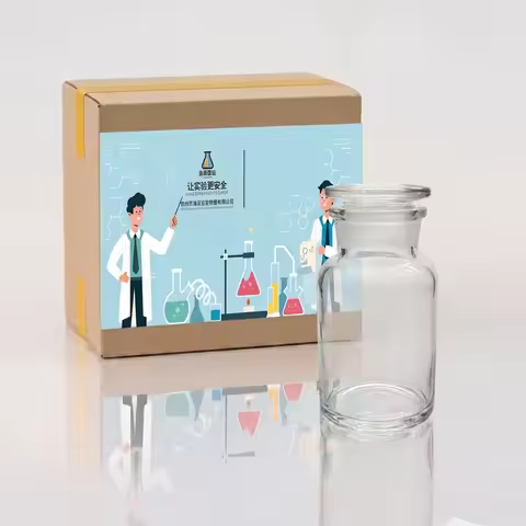 1pcs 30ml 60ml 125ml 250ml 500ml 1000ml 2500ml Clear Glass Jar Chemical Laboratory Reagent Bottle Ja