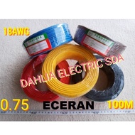 RETAIL STRINGED CABLE (PRICE PER METER) 0.75 Type 18 a.WG PERDANA