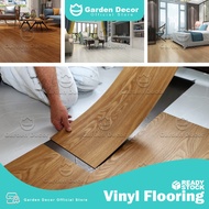 Garden Decor DIY Vinyl Flooring 1.8mm Thick Self Adhesive Self Stick Wood Feel Flooring 1.5sqf/pcs Tampal Vinyl Flooring