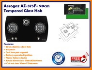 Aerogaz AZ-375F | 90cm tempered glass hob || 3 burners | FREE EXPRESS DELIVERY