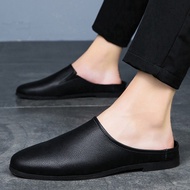 leather shoes for men Half slippers loafers shoes for men lazy shoes  lazy shoes for men slip on sho