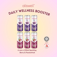 Allswell Wellness Sparkling Immunity Drinks 250ml (6 cans mix)