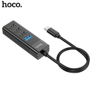Hoco HB25 4 in 1 Type C to USB HUB adapter, with USB 3.0 port, supports 1Tg data for phones and comp