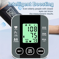 Blood Pressure Monitor Upper Arm Cuff Accurate Automatic BP Pulse Rate Meter with Adjustable Digital