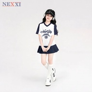 2512.8 Win Win pleated t-shirt dress Set in Newcity color combination size 3-14y