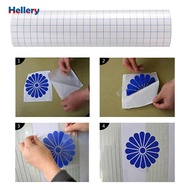 [Hellery] Clear Transfer Paper Tape, X 3.3 FT W/ Alignment Grid Application Tape