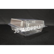 Kuih Container OPS L400 / Plastic Clear Bakery Container (50pcs±) / 6" Square Cake Tray / cake box