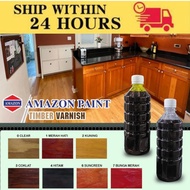 Shellac Paint Wood Finish Varnish Wood Shellac Cat Syelek Kayu Gloss Clear (450ml)