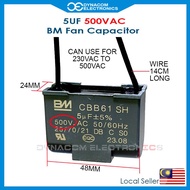 5UF 500V BM Fan Capacitor Motor Capacitor [Kapacitor Kipas Kapasitor Mesin]