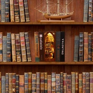 DIY ature Book Nook Kit - 3D Model Wooden Dollhouse Puzzle Toy With LED Light Book Nook Kits For s T