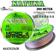 Sanar PE Natuna 300meter pe duraking natuna x4 pe ultralight strong fishing line pe strong fishing l
